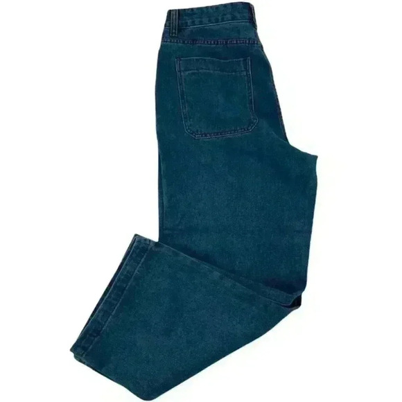 Great Smoky Los Angeles Junior Wide Leg Cropped High-Rise Loose Fit Jeans Size 1 - Picture 3 of 7